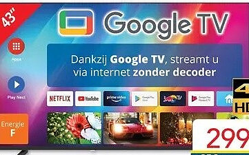 Smart Tech Smart Google Ultra HD TV 43”/109 cm LE-43VA1A