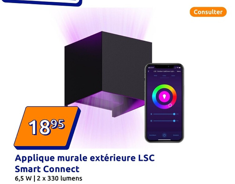 Applique murale extérieure LSC Smart Connect