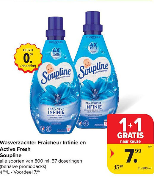 Wasverzachter Fraîcheur Infi nie en Active Fresh Soupline