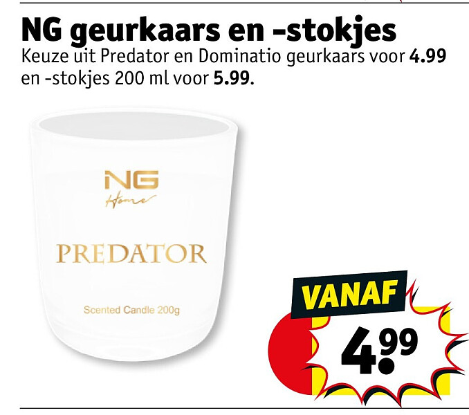 NG geurkaars en -stokjes