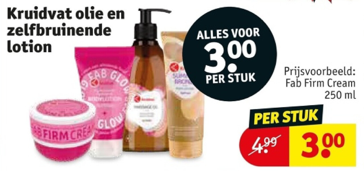 Kruidvat olie en zelfbruinende lotion