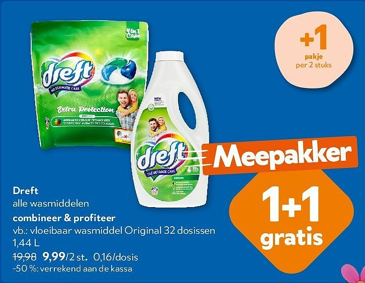 Dreft vloeibaar wasmiddel Original 32 dosissen 1,44 L