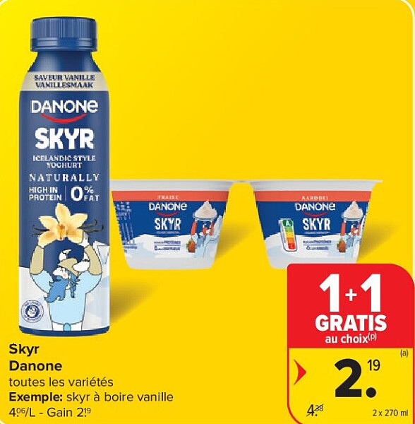 Skyr Danone 2 x 270 ml