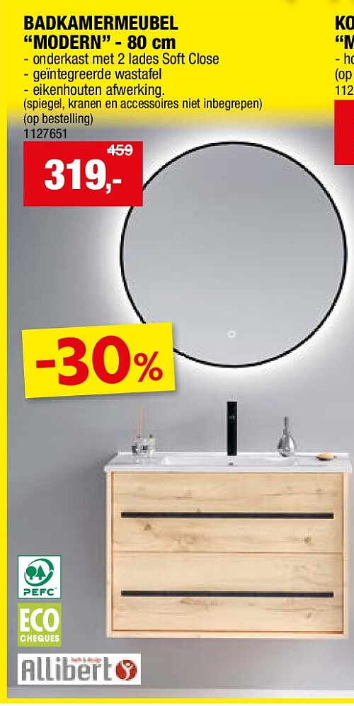 BADKAMERMEUBEL “MODERN” - 80 cm