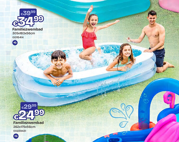 Familiezwembad 262x175x56cm
