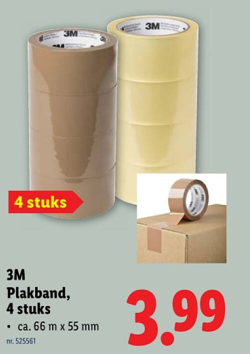 Plakband, 4 stuks