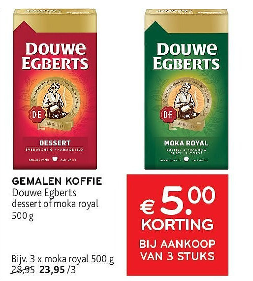 GEMALEN KOFFIE moka royal 500 g