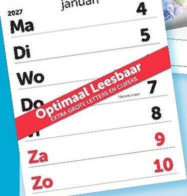 Optimaal Leesbaar Kalender 2027