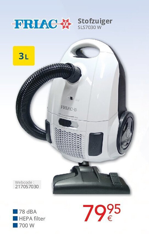 Friac Stofzuiger SLS7030 W