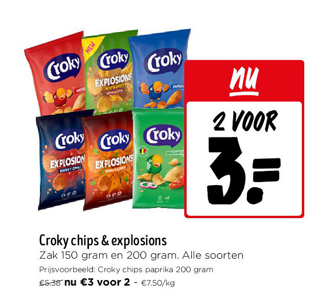 Croky chips & explosions