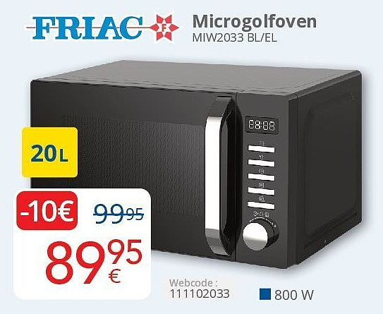 Friac Microgolfoven MIW2033 BL/EL