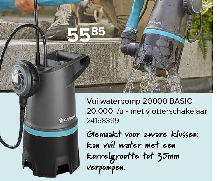 Vuilwaterpomp 20000 BASIC