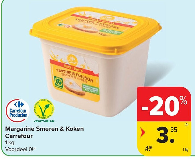 Margarine Smeren & Koken Carrefour
