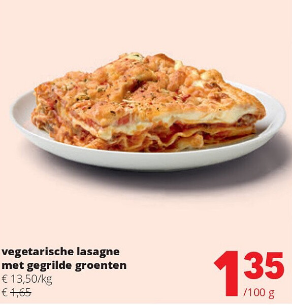 vegetarische lasagne met gegrilde groenten