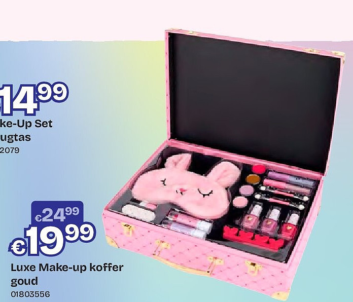 Luxe Make-up koffer goud