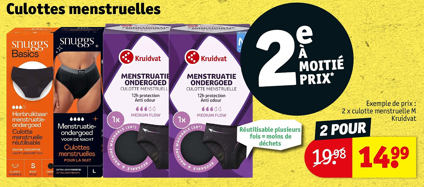 Culottes menstruelles 2 POUR