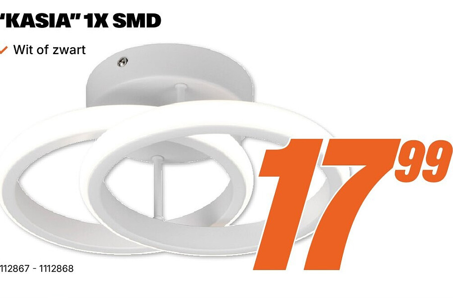 Plafondlamp Kasia 1 x SMD