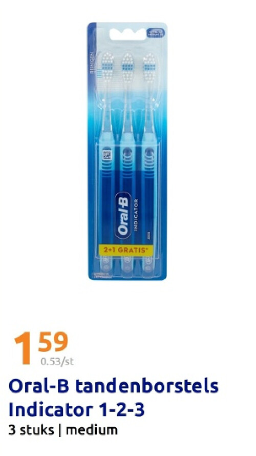 Oral-B tandenborstels Indicatoог 1-2-3