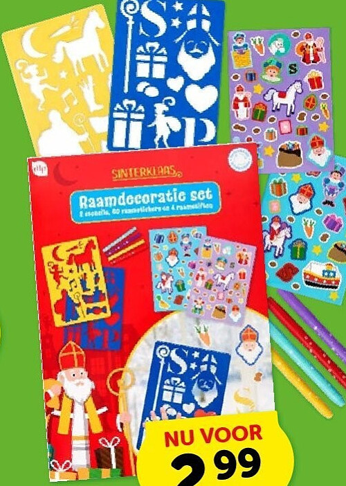 Raamdecoratie set Sinterklaas