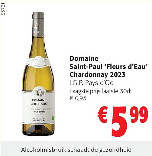 Domaine Saint-Paul ‘Fleurs d’Eau’ Chardonnay 2023
