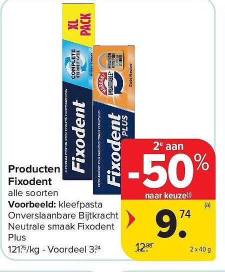 Producten Fixodent