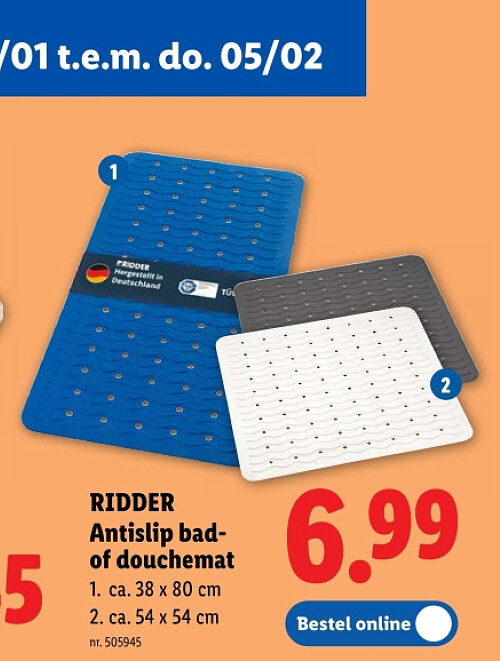 Antislip badof douchemat