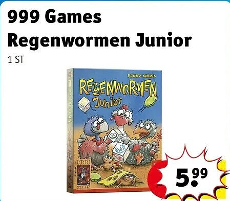 999 Games Regenwormen Junior