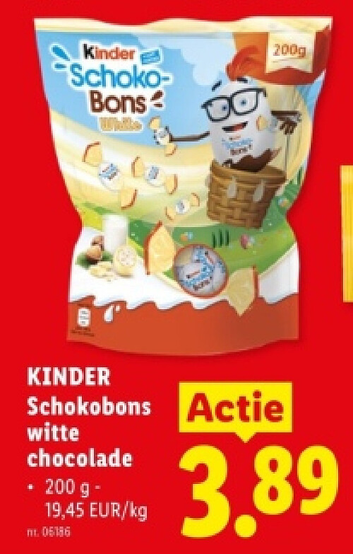 Schokobons witte chocolade