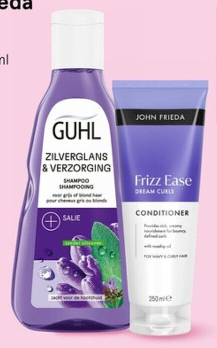 Guhl en John Frieda verzorgingsproducten