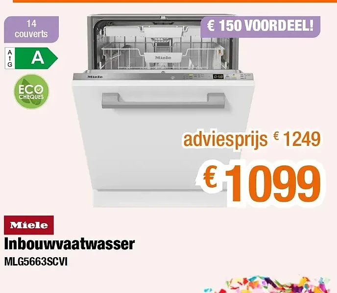 Inbouwvaatwasser MLG5663SCVI