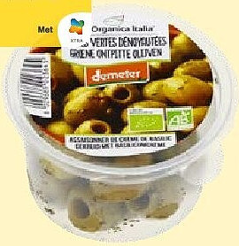 Bio Organica Italia groene ontpitte olijven 125 g