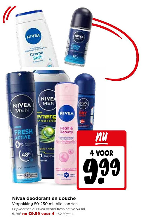Nivea deodorant en douche