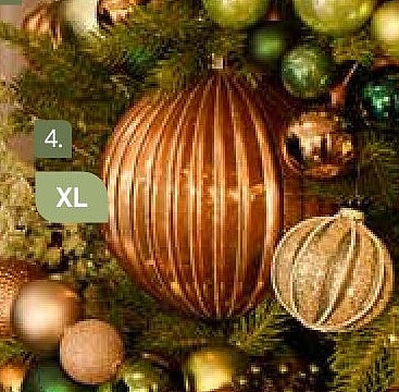 Onbreekbare kerstbal groot Ø 20 cm