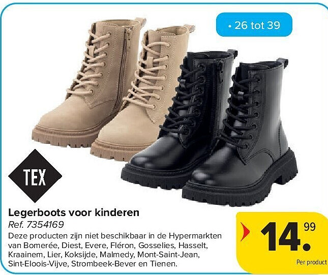 Legerboots voor kinderen