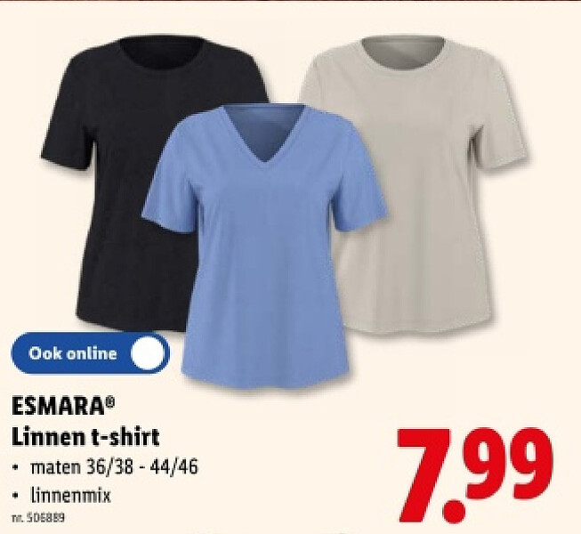 Linnen t-shirt