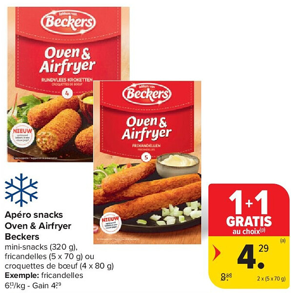 Apéro snacks Oven & Airfryer Beckers 2 x (5 x 70 g)