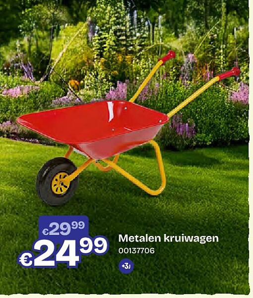 Metalen kruiwagen