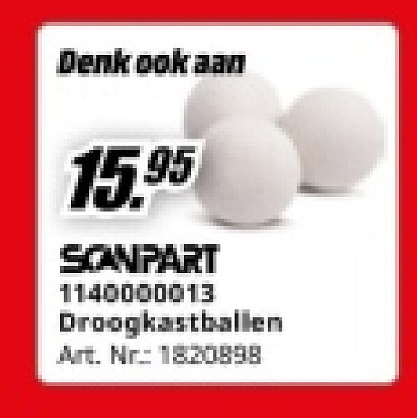 SCANPART 1140000013 Droogkastballen