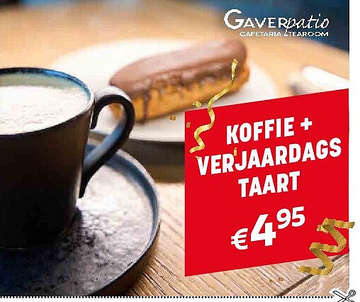 KOFFIE + VERJAARDAGS TAART