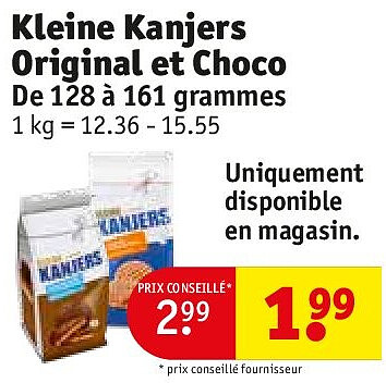 Kleine Kanjers Original et Choco