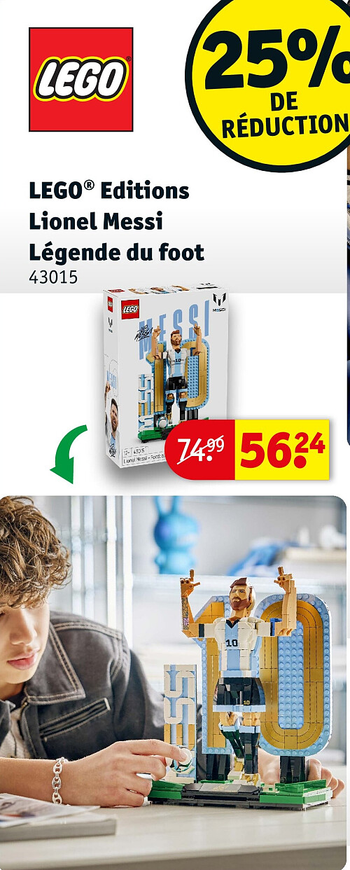 LEGO® Editions Lionel Messi Légende du foot 43015