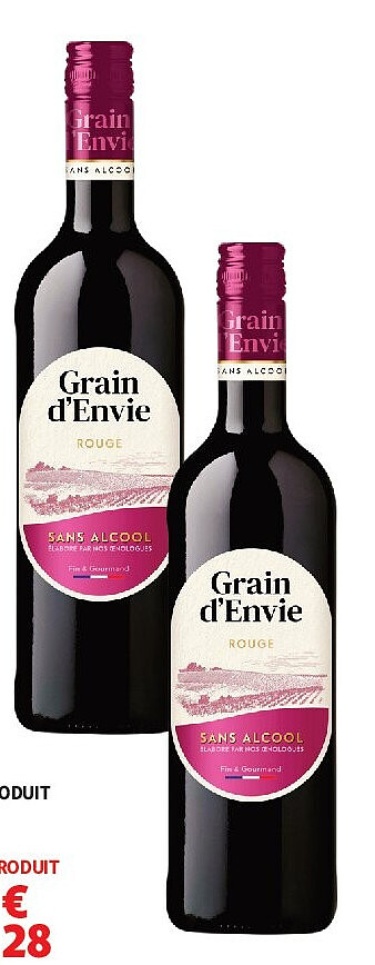 Vin sans alcool rouge, rosé ou blanc 75 cl – 2ème produit