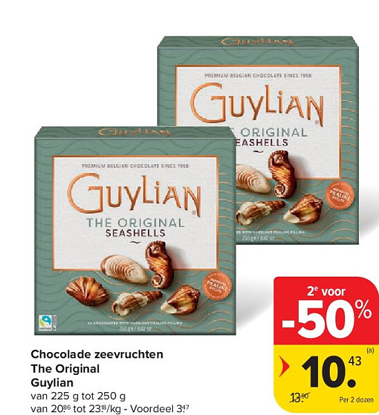 Chocolade zeevruchten The Original Guylian