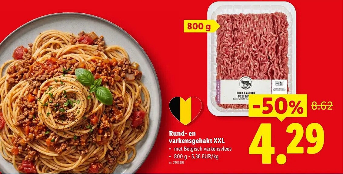 Rund- en varkensgehakt XXL