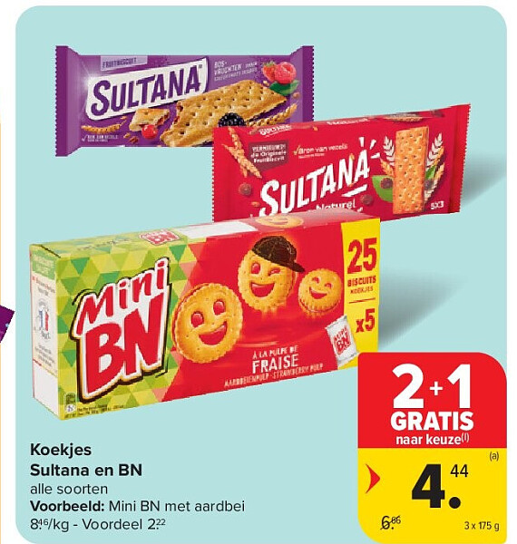 Koekjes Sultana en BN