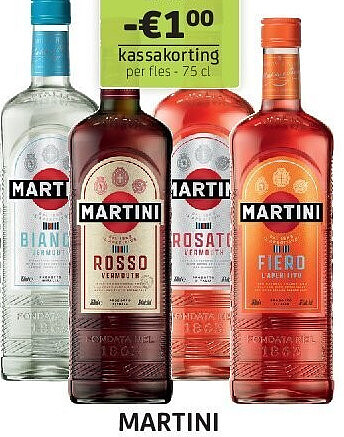 Martini Bianco, Rosso, Rosato, Fiero
