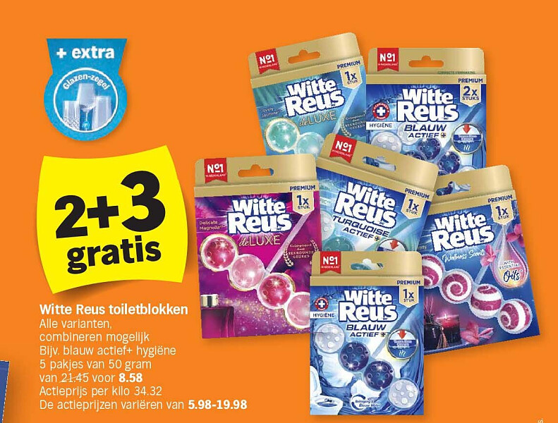 Witte Reus toiletblokken