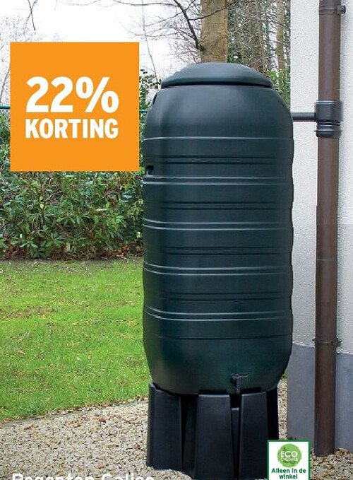 Regenton Galico classic zwart 250 L