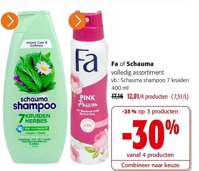 Fa of Schauma Schauma shampoo 7 kruiden 400 ml