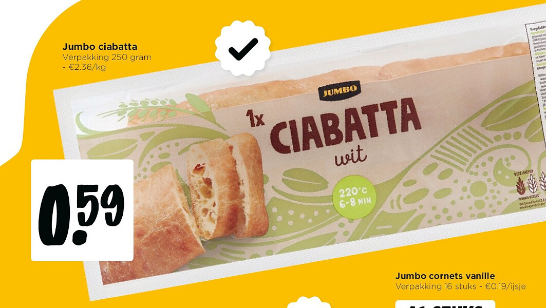 Jumbo ciabatta